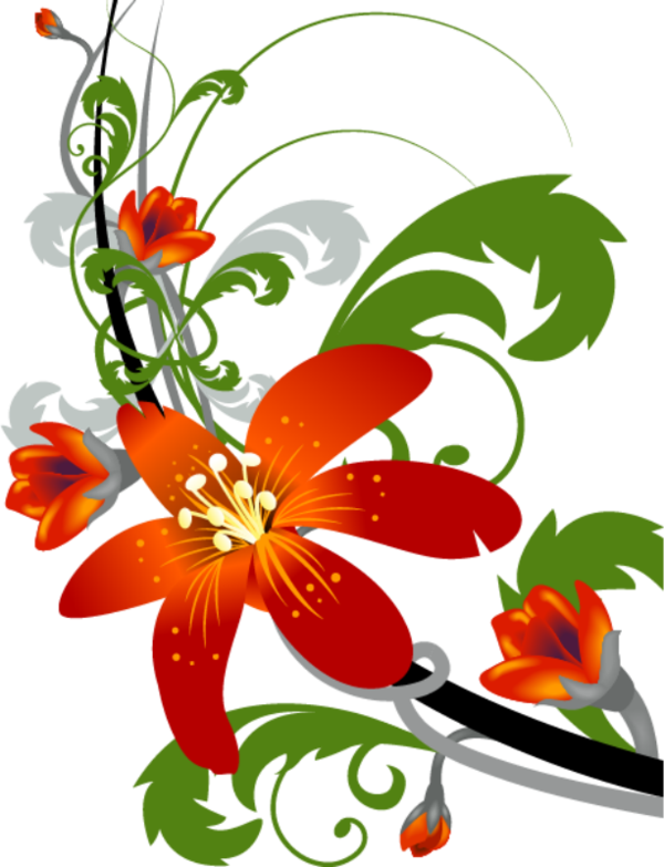 PSD  - Vector flowers "  -  ,     , , , 